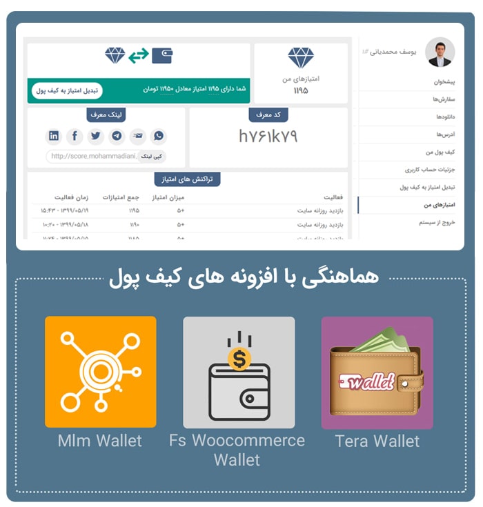 آوانس؛ بهترین افزونه پاداش و امتیاز وردپرس برای ارسال کد تخفیف به مشتری