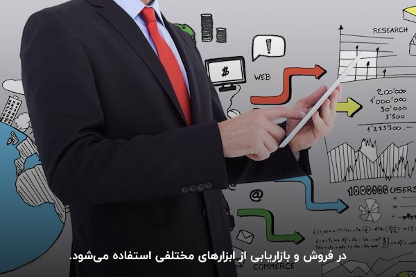استفاده از روشها و ابزارهای مختلف یکی از تفاوتهای بازاریابی و فروش