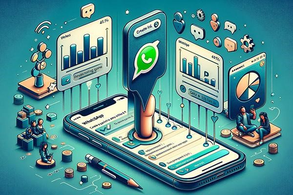 روش ساخت لینک نظر سنجی در واتساپ در مجله فراز اس‌ام‌اس