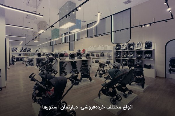 انواع مختلف خرده‌فروشی؛ دپارتمان استورها