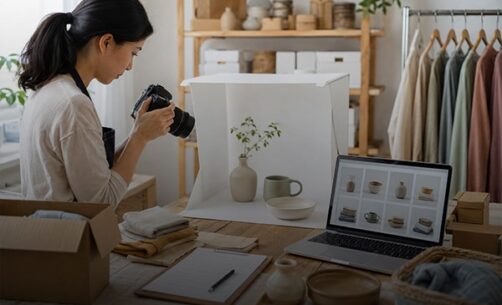 صاحب کسب‌وکار در شروع فروش آنلاین محصولات خود از طریق فروشگاه اینترنتی