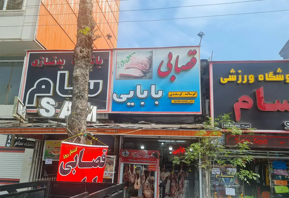 تبلیغات قصابی