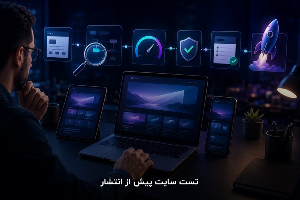 آزمایش عملکرد و نمایش سایت روی دسکتاپ، تبلت و موبایل پیش از انتشار
